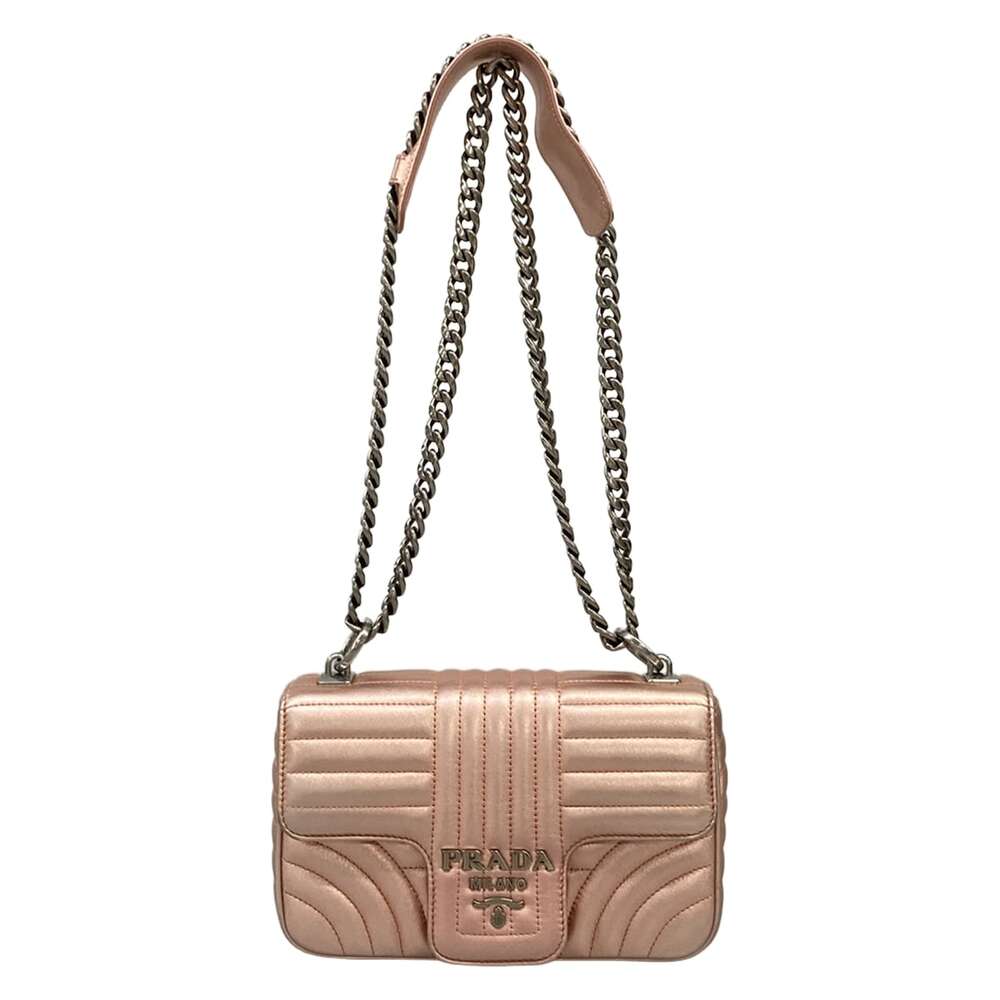 Prada Diagram leather bag, small Shoulder Bag 1BD107